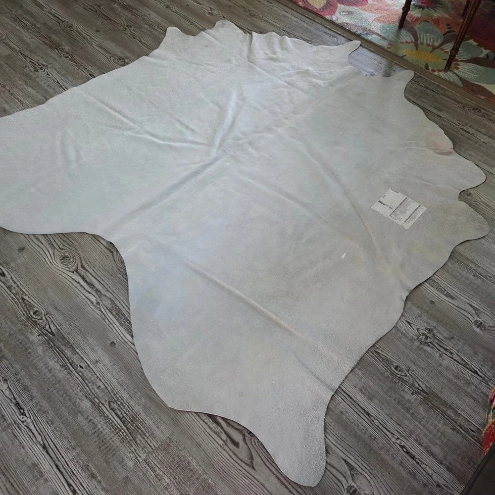 VTG IKEA Koldby Cowhide Rug Brown Large Natural Leather Hide Argentina 83x72